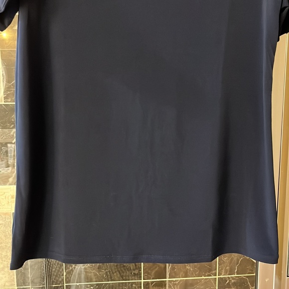 Ann Taylor Factory navy blue blouse, size M, NWT. - Picture 3 of 7